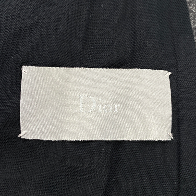 Dior Homme men’s grey wool coat with hoodie