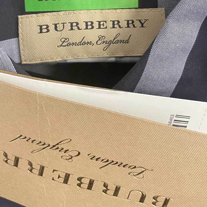 Burberry Men's Navy Nova Check Print Cotton 'Poplin' Shirt