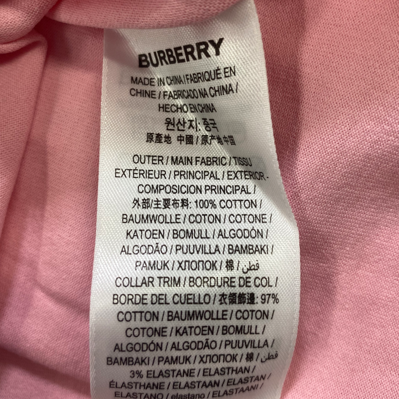 burberry made in china tag