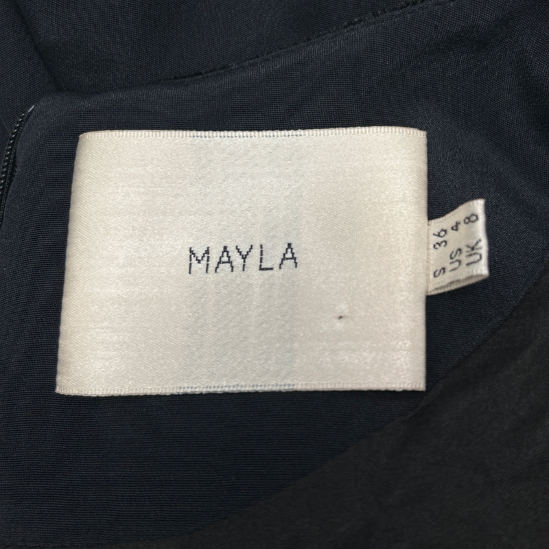 MAYLA black silk dress