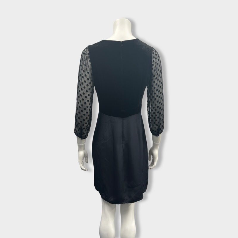 MAYLA black silk dress