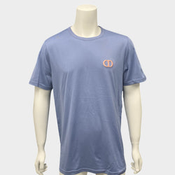 second-hand Dior Homme Men's Baby Blue Cotton T-Shirt