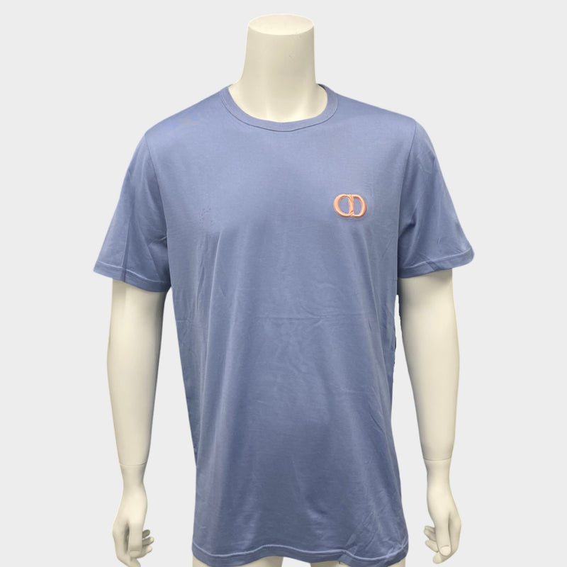 second-hand Dior Homme Men's Baby Blue Cotton T-Shirt
