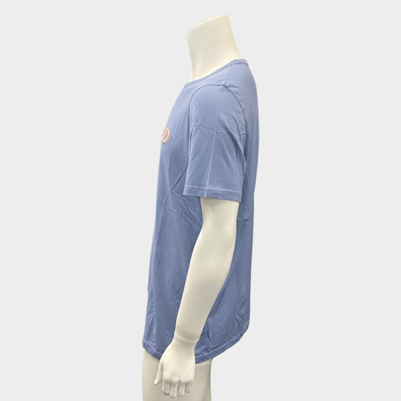 Dior Men's Baby Blue Cotton T-Shirt