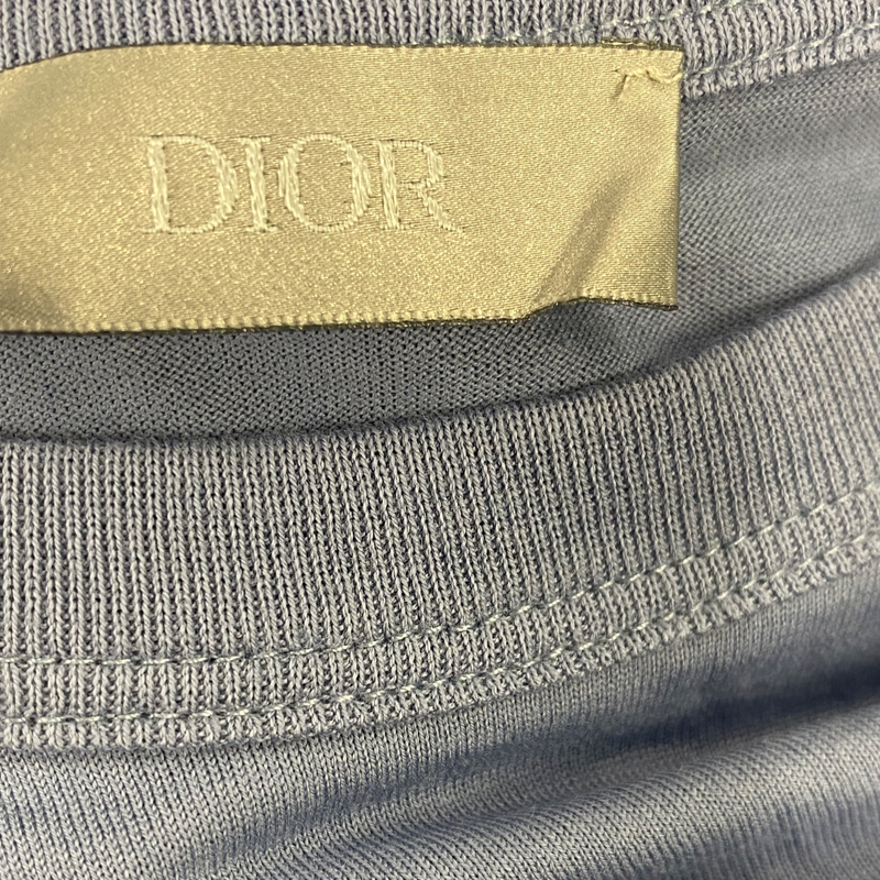 Dior Men's Baby Blue Cotton T-Shirt