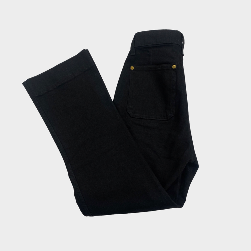 Khaite Raquel black cotton jeans