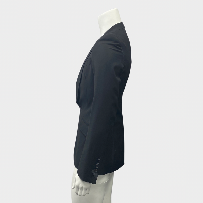 John Galliano Men's Black Wool Blazer Jacket