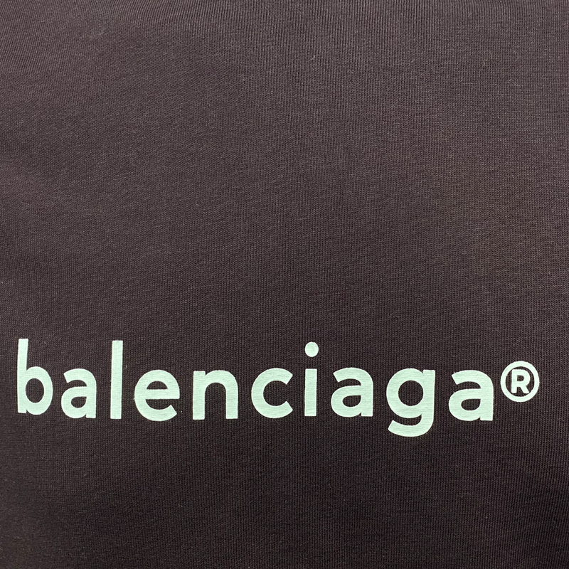 Pre-worn Balenciaga Men's Deep Purple Cotton T-shirt