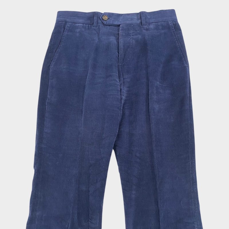 Brunello Cucinelli Men's Blue Cotton Corduroy Suit Set