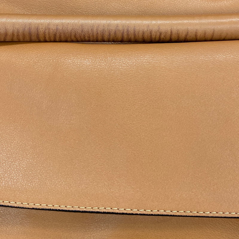 Loewe men‘s large puzzle edge leather bag in tan colour