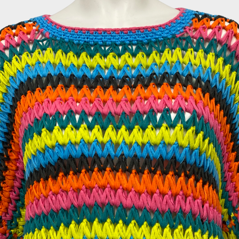 Mira Mikati women’s multicolour crochet knit jumper