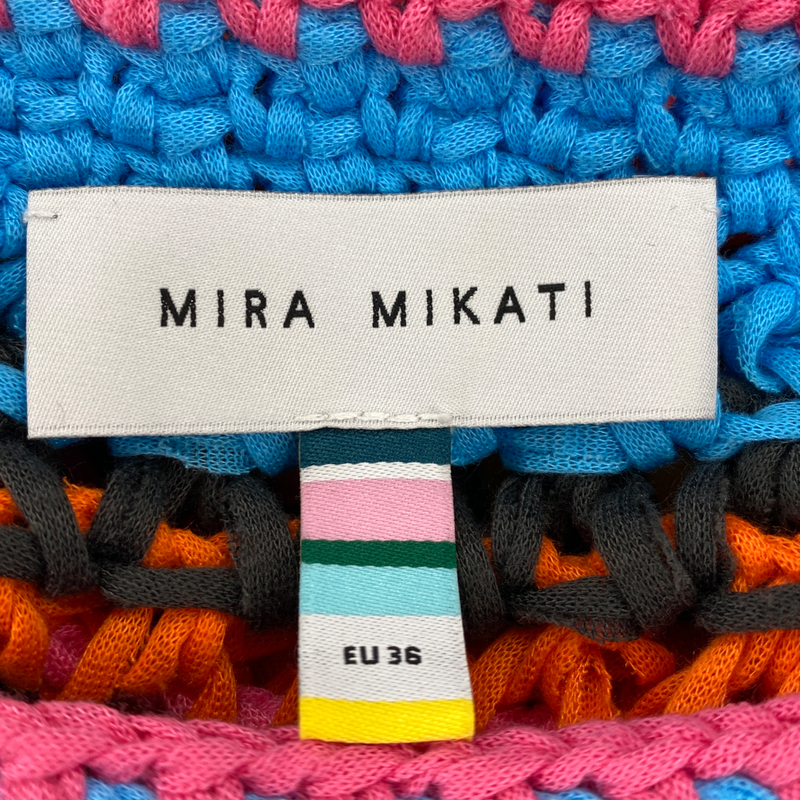 Mira Mikati women’s multicolour crochet knit jumper
