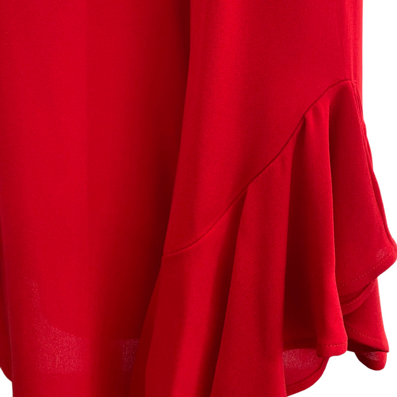 VALENTINO red silk blouse