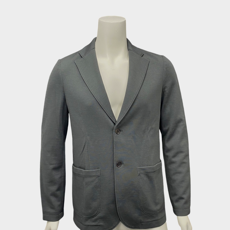 Loro Piana Men's Dark Grey Wool Cardigan