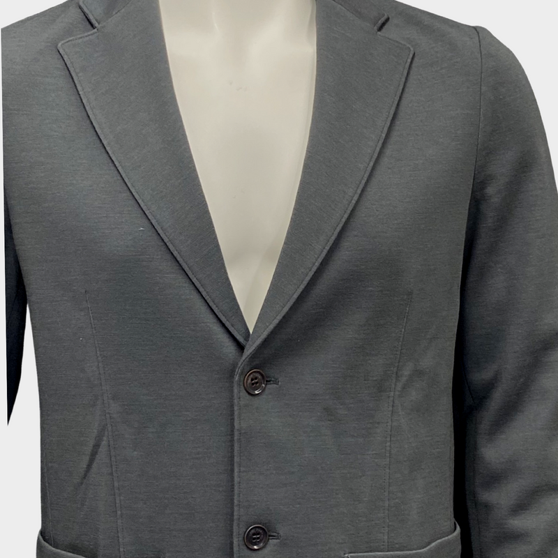 Loro Piana Men's Dark Grey Wool Cardigan