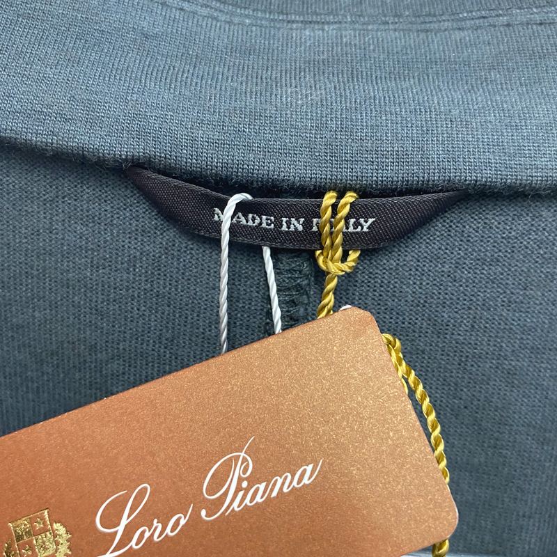 Loro Piana Men's Dark Grey Wool Cardigan