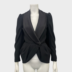 Ralph&Russo women’s black draped silk jacket