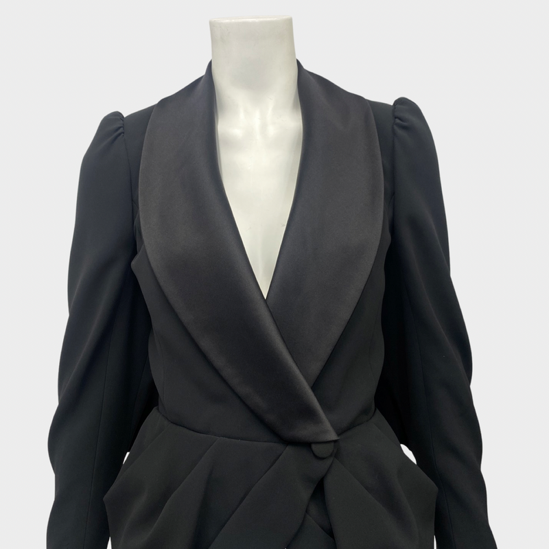 Ralph&Russo women’s black draped silk jacket
