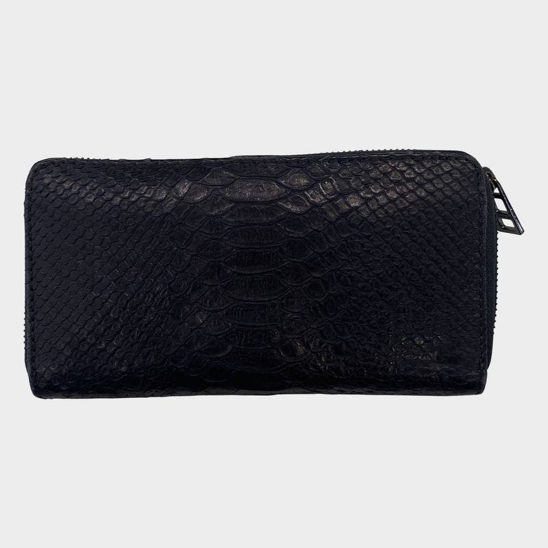 Zadig&Voltaire Women's Black Python Leather Wallet