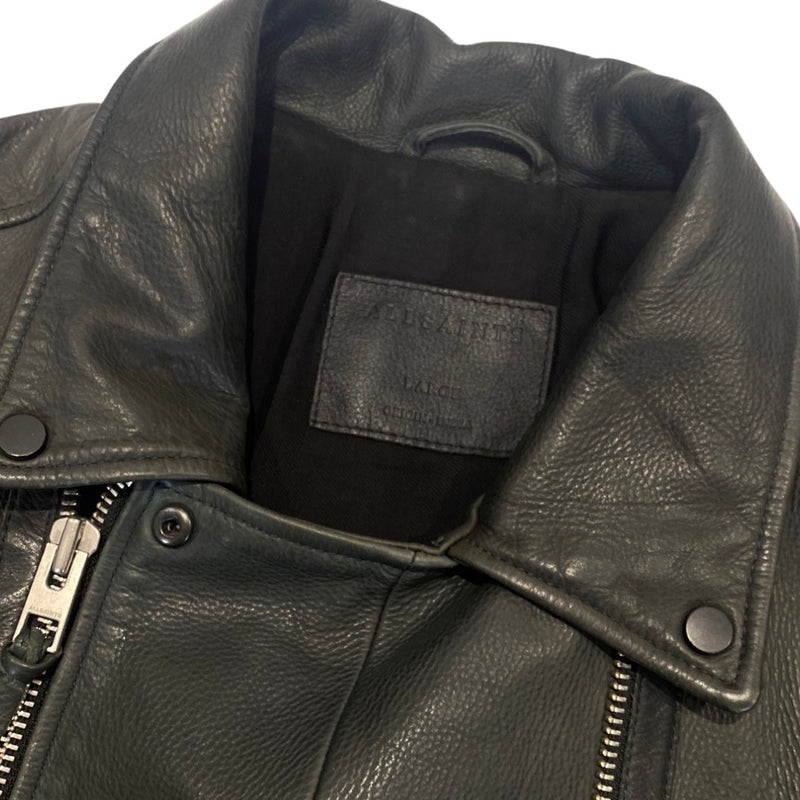 ALLSAINTS grey leather jacket