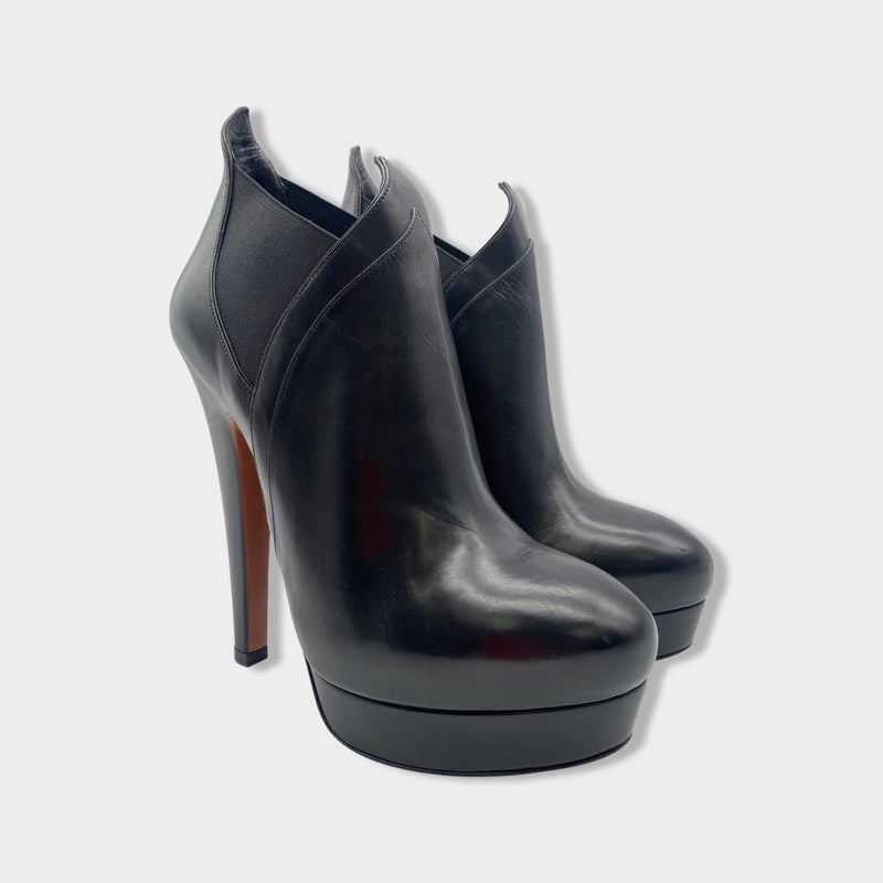 ALAÏA black leather boots