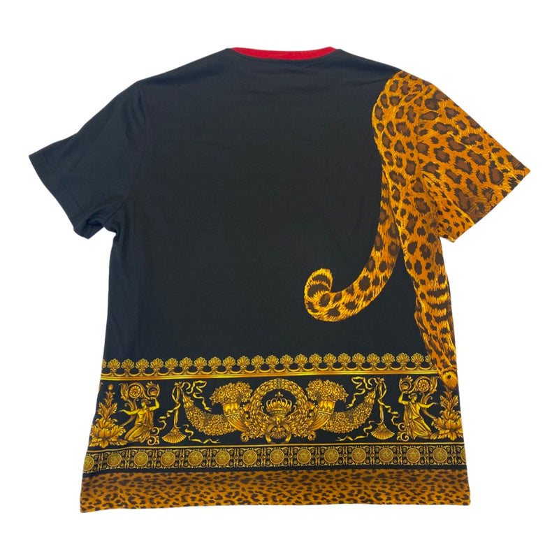pre-loved Versace animal print cotton T-shirt | Size XL
