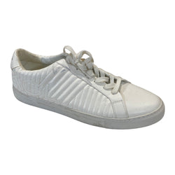 pre-owned KURT GEIGER white logo trainers