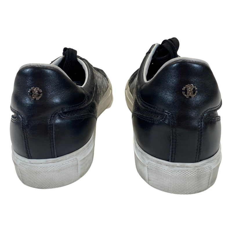 ROBERTO CAVALLI black leather trainers | Size 44