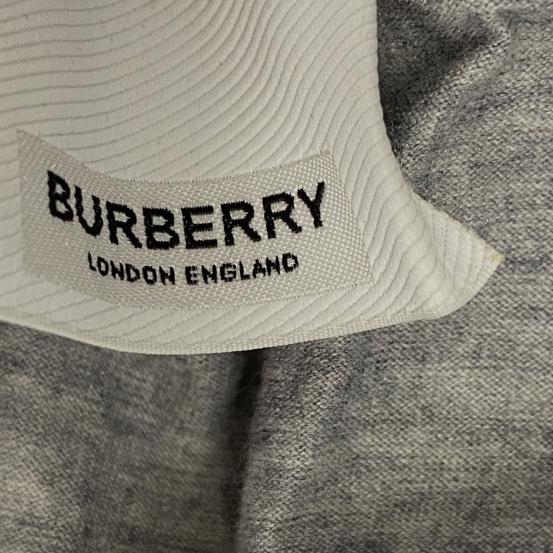 Burberry Women's Grey Cotton Logo T-shirt