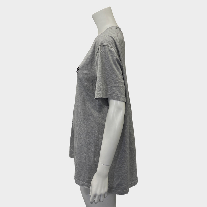 Burberry Women's Grey Cotton Logo T-shirt
