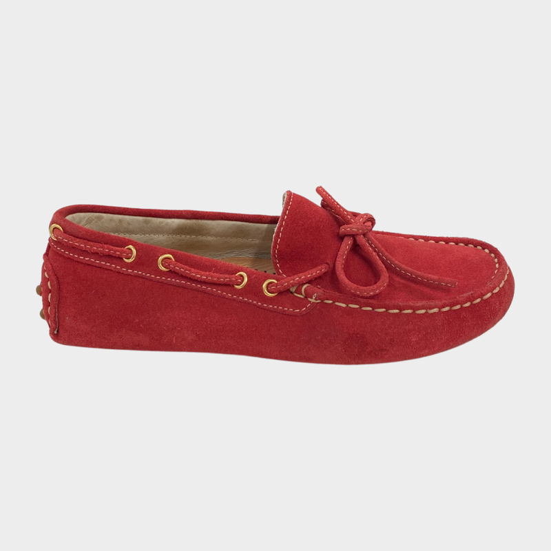 Second-hand Equerry Sport Boy's Red Suede Moccasins