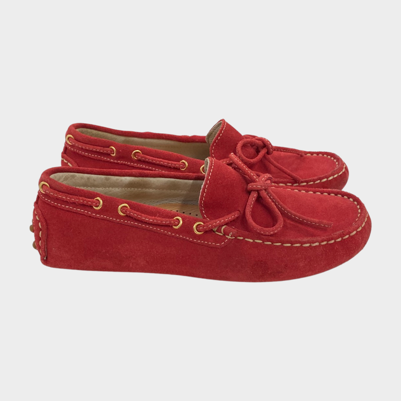 Equerry Sport Boy's Red Suede Moccasins