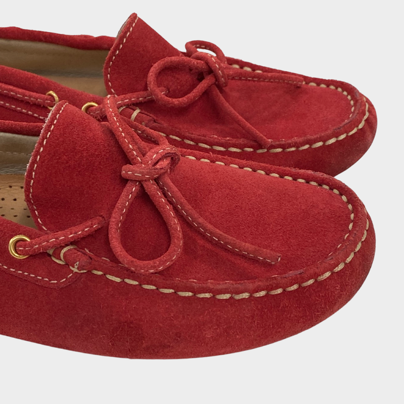 Equerry Sport Boy's Red Suede Moccasins