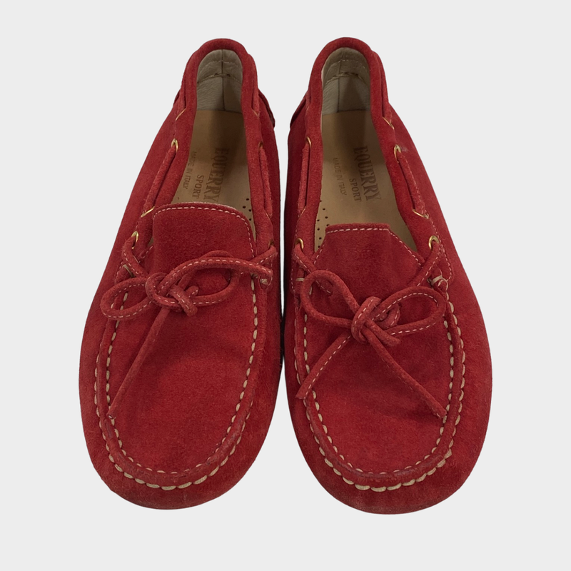 Equerry Sport Boy's Red Suede Moccasins