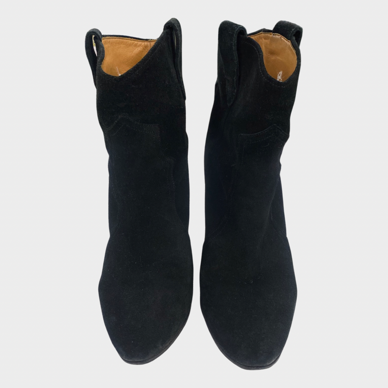 Isabel Marant women's black suede boots