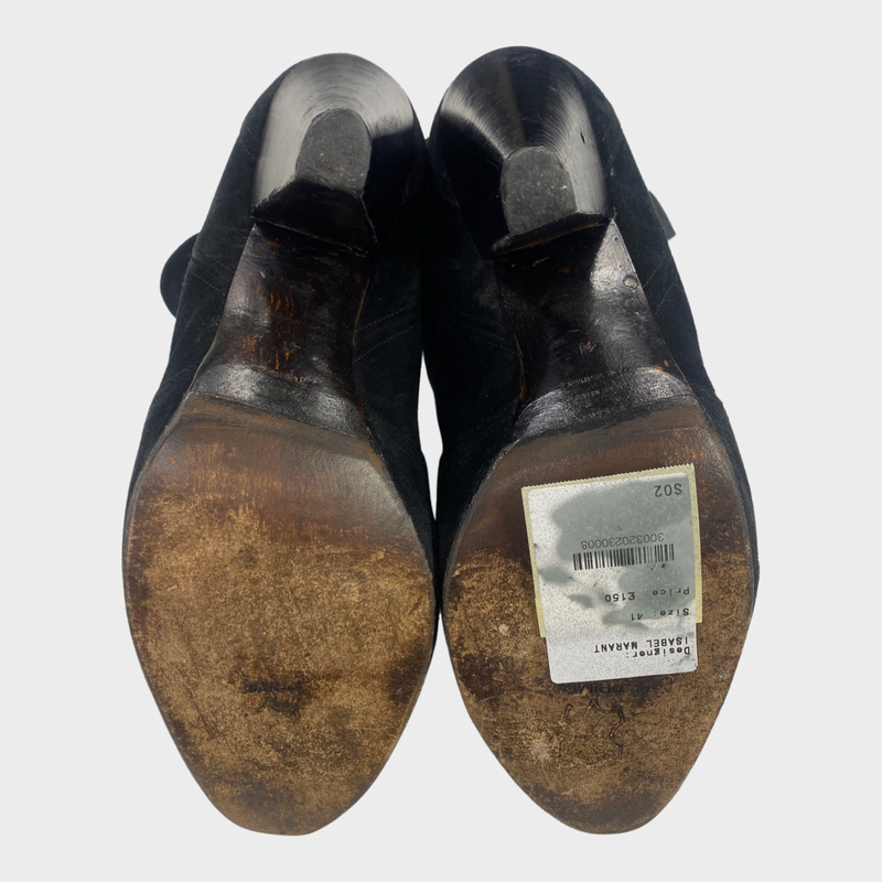 Isabel Marant women's black suede boots