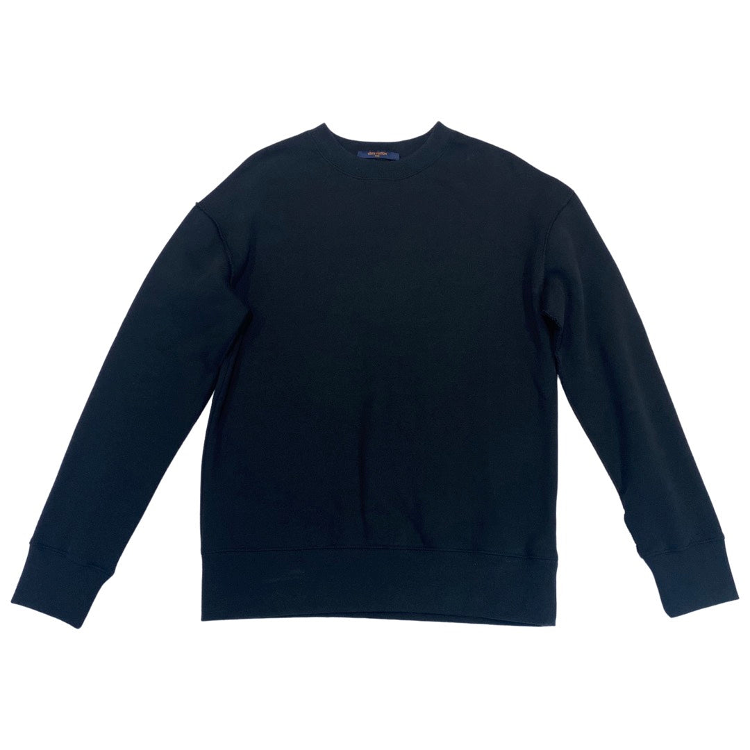 Louis Vuitton - Authenticated Sweatshirt - Cotton Black Plain for Men, Never Worn