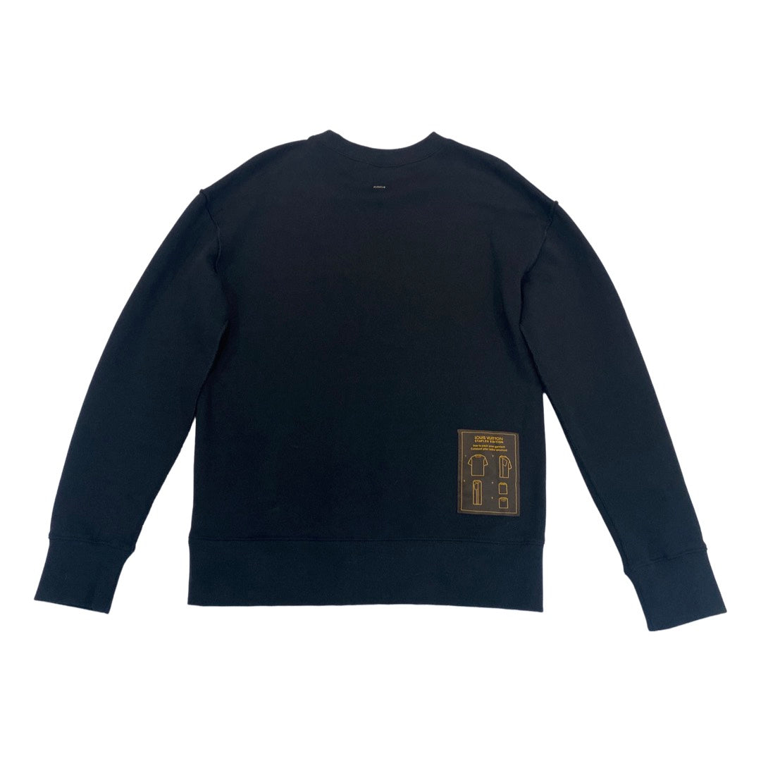 Sweatshirt Louis Vuitton Navy size S International in Cotton