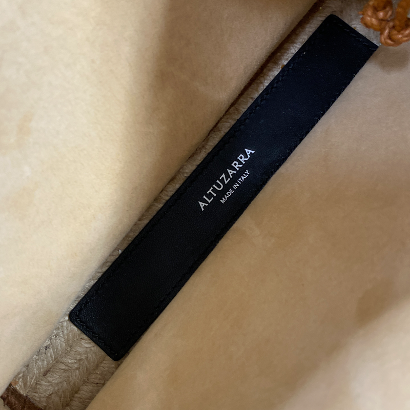 Altuzarra women's ochre leather clutch