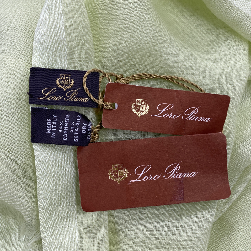 Loro Piana women’s lemon cashmere and silk scarf