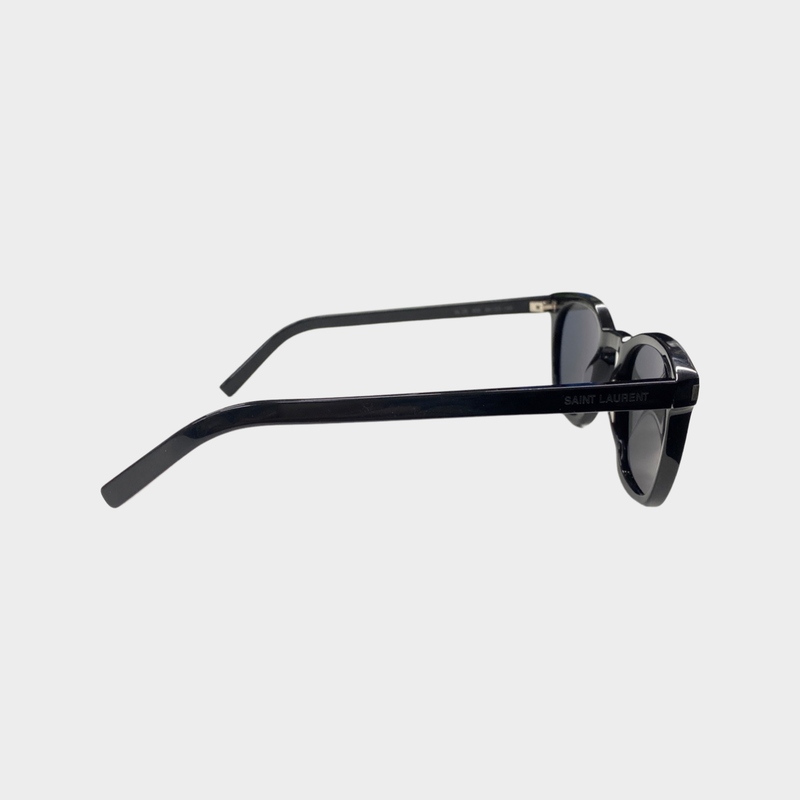 Saint Laurent unisex black round sunglasses