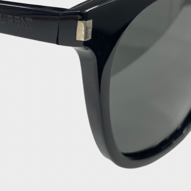 Saint Laurent unisex black round sunglasses