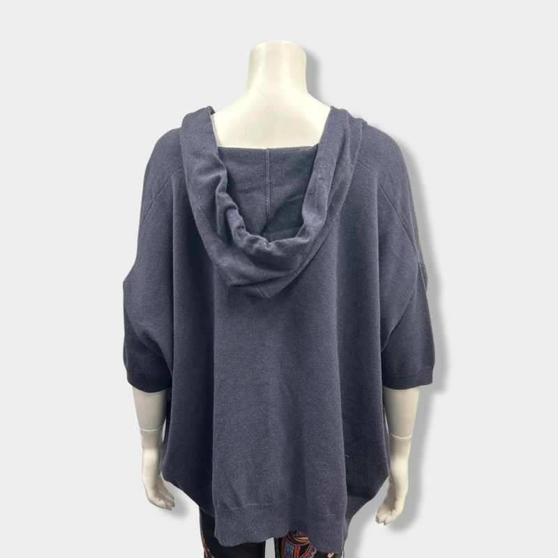 BRUNELLO CUCINELLI purple cashmere hoody