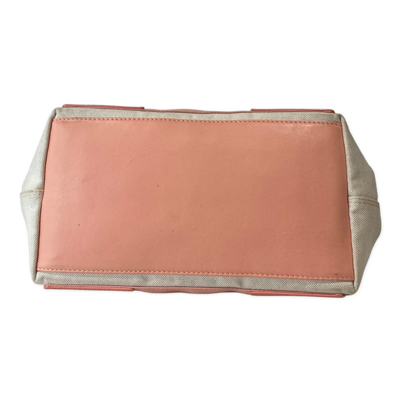Balenciaga pink Cabas Canvas and Leather handbag