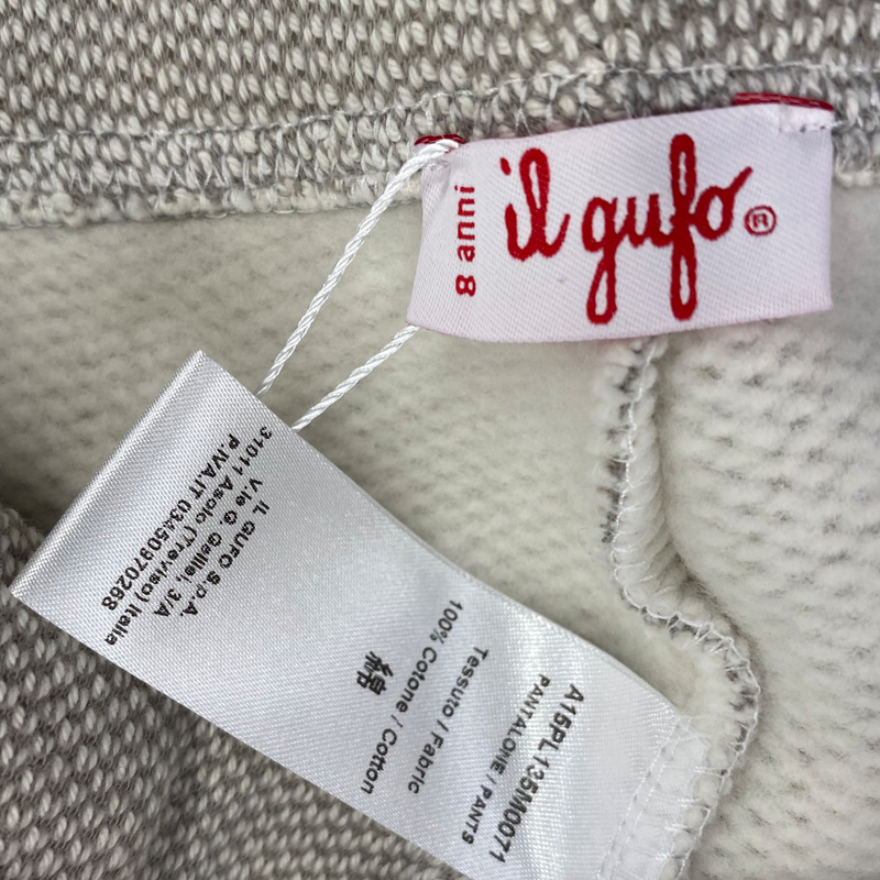 Il Gufo boy's beige cotton joggers
