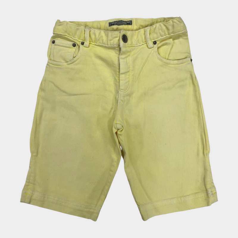 Bonpoint Boy's Yellow Cotton Long Shorts