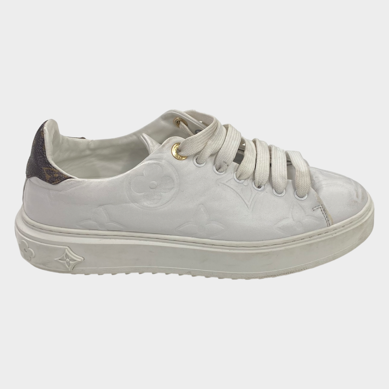 Louis Vuitton - Authenticated Trainer - Leather White for Women, Good Condition