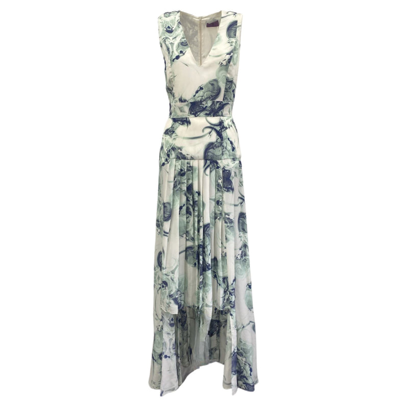 pre-loved IRFĒ multicolour silk sleeveless dress