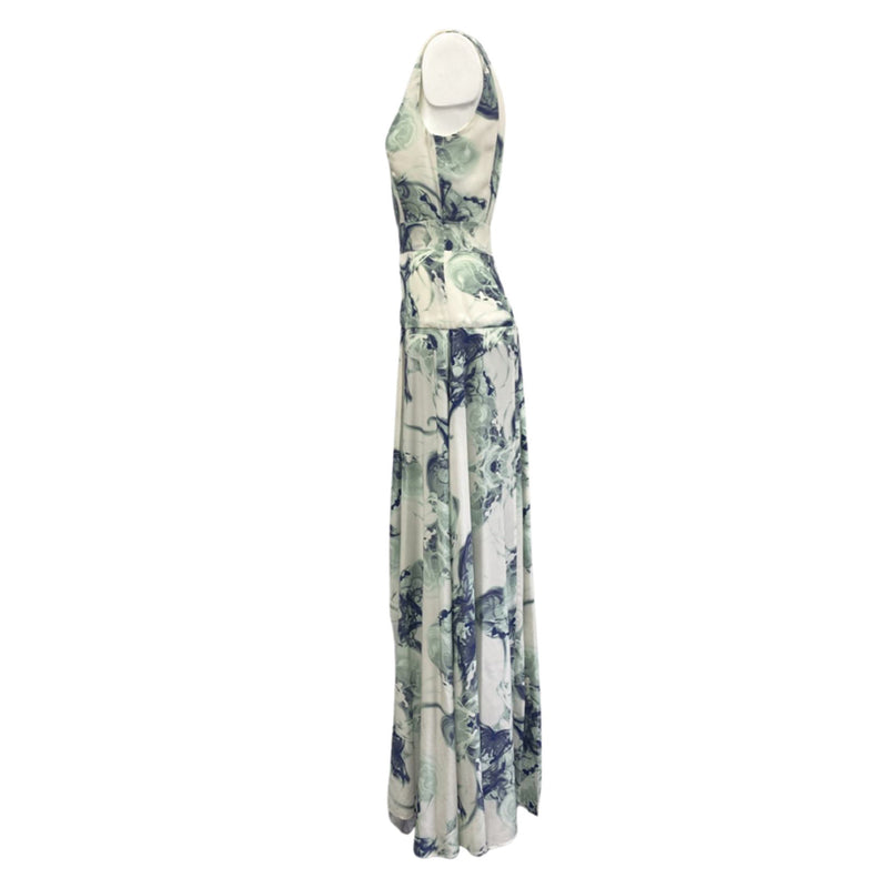 pre-owed IRFĒ multicolour silk sleeveless dress