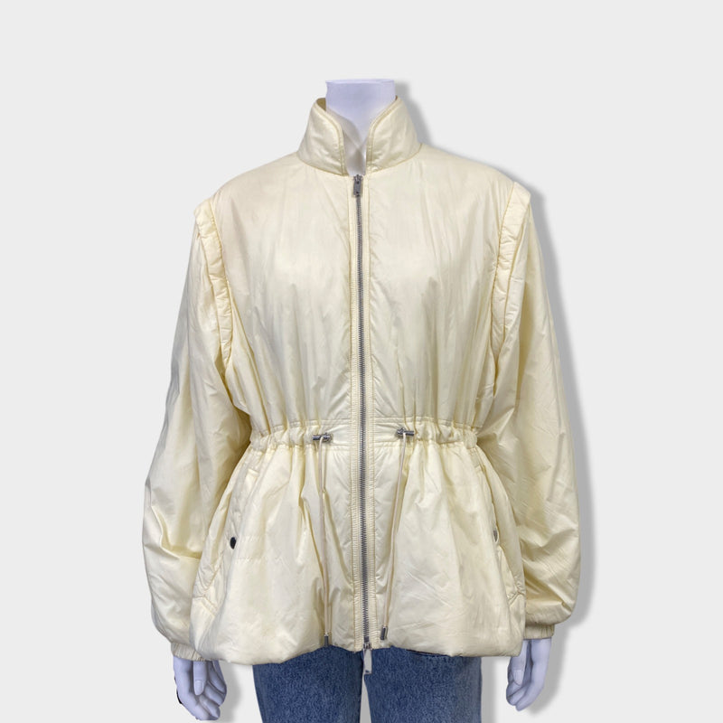 pre-owned ISABEL MARANT ecru puffer jacket | Size IT42